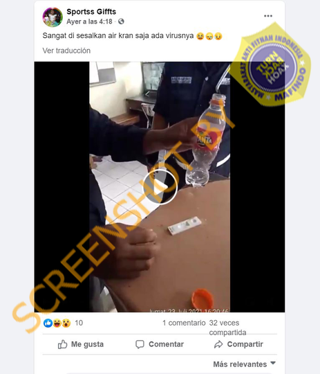 Air Keran Terbukti Positif Covid-19? Cek Dulu Faktanya!