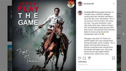 Selebgram Unggah Meme Jokowi Play The Game, Netizen: Udah Jadi Buzzer Juga Rupanya..