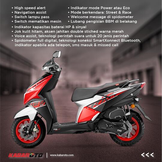 TVS Ntorq 125 Race XP Dibanderol Rp16 Jutaan, Berlimpah Fitur Canggih