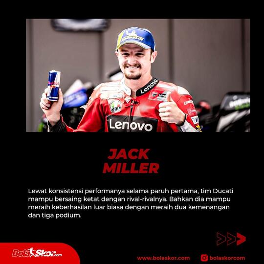 5 Pembalap dengan Performa Terbaik di Paruh Pertama MotoGP 2021