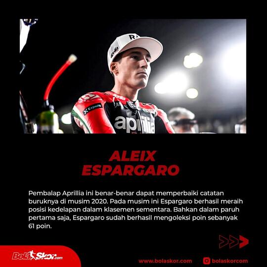 5 Pembalap dengan Performa Terbaik di Paruh Pertama MotoGP 2021