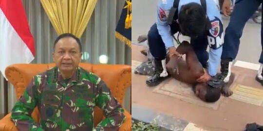 TNI AU, Minta Maaf Atas Ulah 2 Oknum Tentara Yang Injak Kepala Warga Di Papua!!
