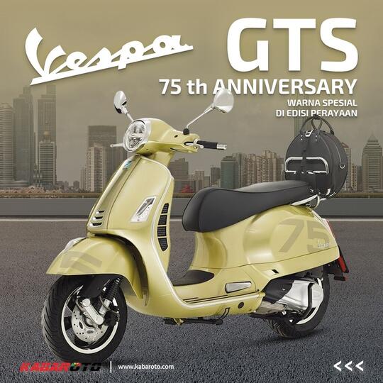Vespa Primavera Dan GTS Ada Versi 75th Anniversary