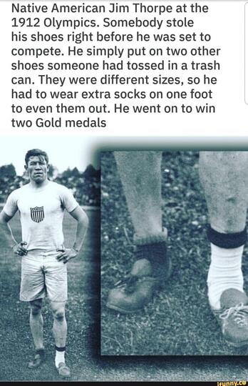 Pakai Sepatu 'BUTUT' Dari Tong Sampah di Olimpiade, Jim Thorpe Rebut Medali Emas !
