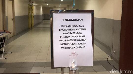 Viral 'Wajib Sertifikat Vaksin' di PIM, Khusus Karyawan atau Pengunjung?