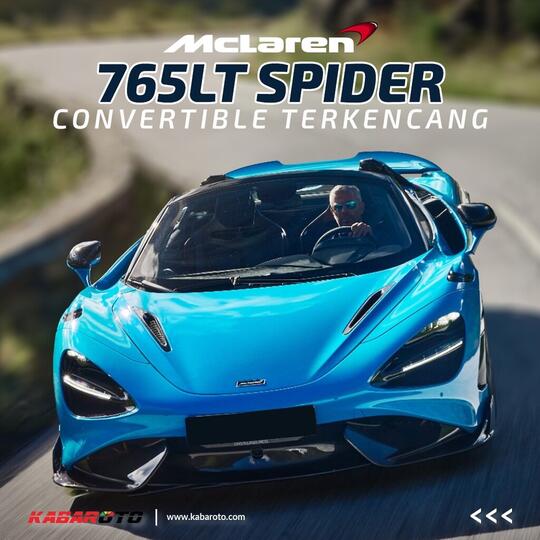 McLaren 765LT Spider, Menikmati Embusan Angin Musim Panas