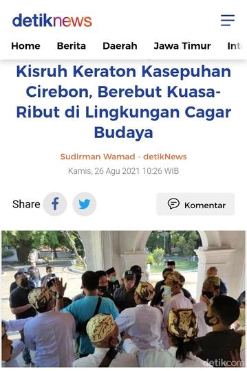 Cerita Lama Polemik Internal Terulang, Bagaimana Sejarah Awal Keraton Kasepuhan?