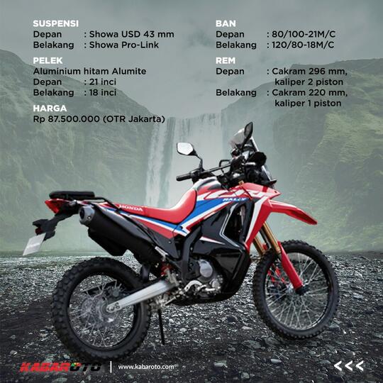 Honda CRF 250 Rally Terbaru Sudah Di Indonesia, Harga 87,5 Juta