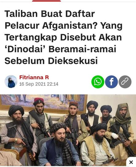 Mustofa Nahrawardaya:Orang-Orang Taliban Bakal Tambah Difitnah Negara-Negara