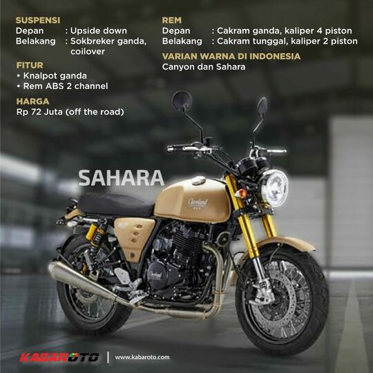 Rp72 Jutaan, Cleveland Cyclewerks ACE 400 Punya 2 Warna Baru Di Indonesia