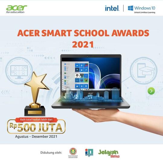 Dukung Evolusi Education 5.0, Acer Adakan Acer Smart School Awards 2021