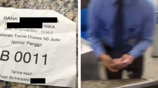 Pria Setor Tunai Sampai Bikin 5 Teller Kerepotan, Jumlah Uangnya Bikin Warganet Halu