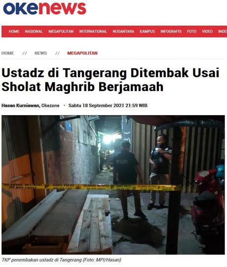 Polisi Ungkap Pembunuhan Ustadz di Tangerang Dipicu Urusan Perselingkuhan