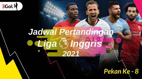 Jadwal Liga Inggris Malam Ini Pekan ke- 8 (16 - 19 Oktober 2021)