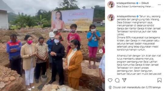 Krisdayanti Nangis Bisa Bantu Renovasi Gereja, Malah Dihujat Warganet