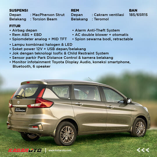 Toyota Rumion, Kembaran Suzuki Ertiga Hadir Di Afrika Selatan