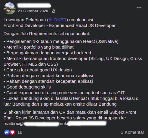 Share Pengalaman Dapat Pekerjaan Sebagai Programmer