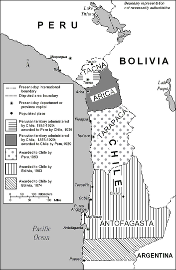 Perang Saltpeter, Perang Pasific Menyebabkan Bolivia Tidak Memiliki Wilayah Laut.