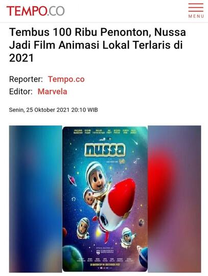 Tayang 11 Hari dan Tembus 100 Ribu Penonton, Upaya Talibanisasi Film Nussa Gagal