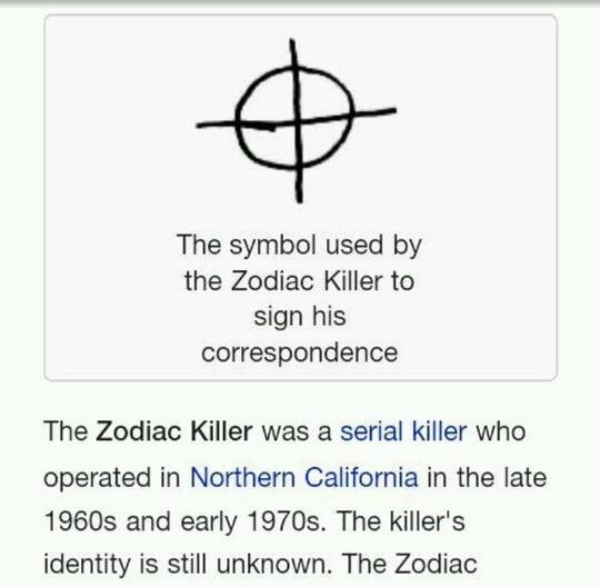 zodiac serial killer images