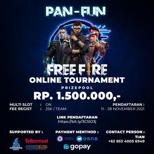 PanFun Free Fire Tournament, Join & Dapatkan Badge KASKUS Edisi Terbatas!