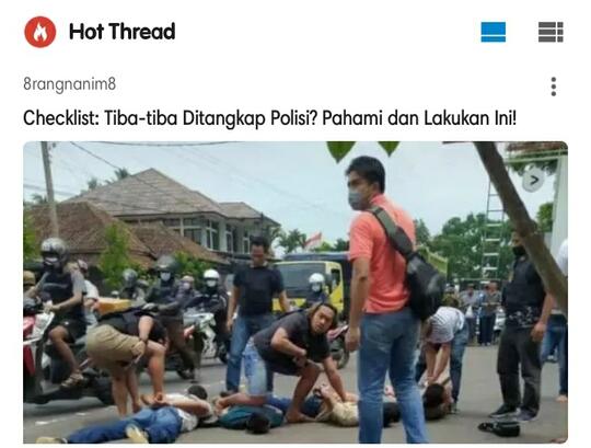 Checklist: Tiba-tiba Ditangkap Polisi? Pahami dan lakukan ini!