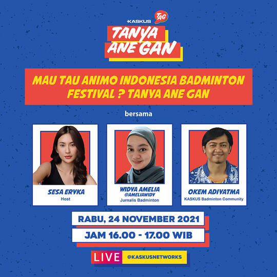 Mau Tau Animo Indonesia Badminton Festival ? Tanya Ane Gan