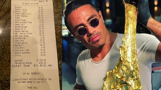 Tagihan Menu Restoran Salt Bae Sampe 30 Juta, Kokinya Cuman Digaji 300 Ribu/Jam