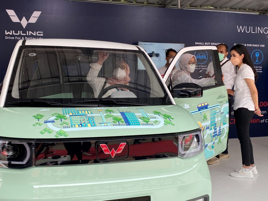 Adu Canggih Mobil Listrik di IEMS 2021! Wuling hadirkan GSEV