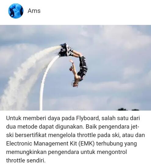 Flyboard Air: Serunya Bikin Nagih