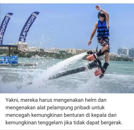 Flyboard Air: Serunya Bikin Nagih