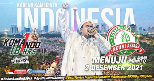 Beredar Seruan Habib Rizieq agar Umat Islam Banjiri Reuni 212