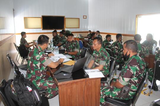 TIM PENGAWASAN UMUM (WASUM) ITDAM II/ SRIWIJAYA KUNJUNGI KODIM 0430/BA
