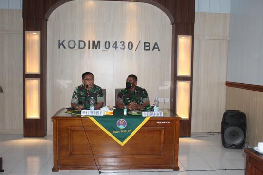 TIM PENGAWASAN UMUM (WASUM) ITDAM II/ SRIWIJAYA KUNJUNGI KODIM 0430/BA
