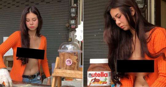 Penjual Pancake Cantik Tak Pakai Bra, Polisi Ingatkan Agar Berpakaian Sopan