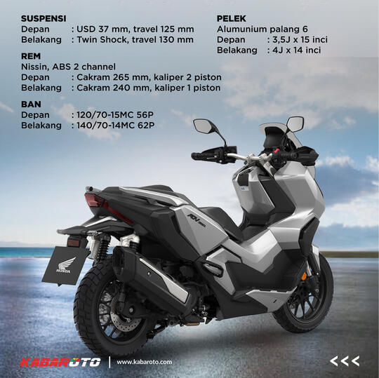 Honda ADV 350 Lebih Percaya Diri Diajak Berpetualang