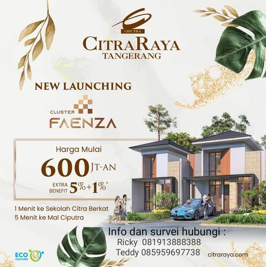 Perumahan Baru dari Citra Raya Cikupa