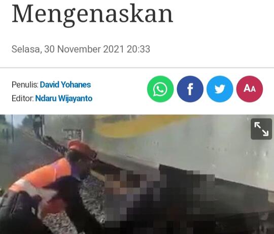 Definisi 'Merokok Membunuhmu', Pria Ketabrak Kereta Karena Sebatduls!
