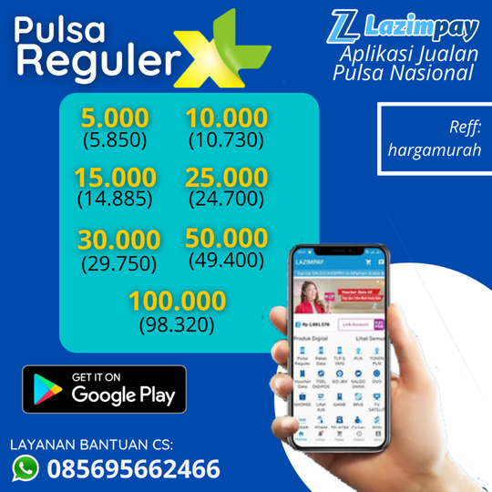 List update pulsa reguler XL bosku