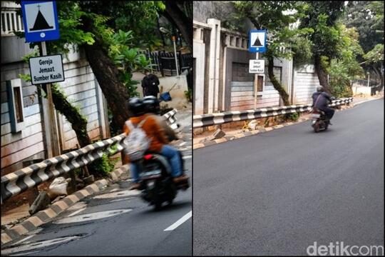 Mana Lubang Air Sumur Resapan Lebak Bulus Usai Diaspal?