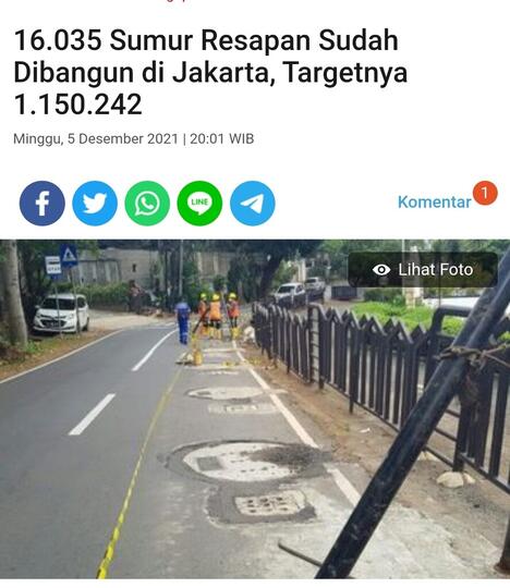 Sumur Resapan Jadi Polemik, Wagub DKI Langsung Mengaku...