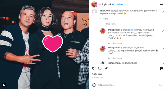Soal Pamer Belahan Dada, Aming Tanggapi dengan Pernyataan Bukan Tanggung Jawabnya
