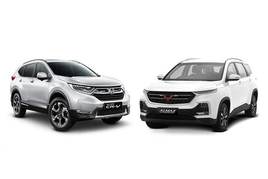 Perbandingan Wuling Almaz Vs Honda CR-V, Siapa yang Lebih Unggul ?