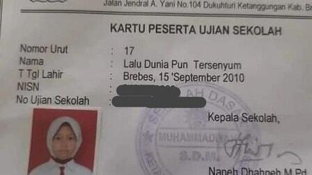 Gokil! Dua Anak Ini Memiliki Nama Yang Unik! Lantas Apa Artinya?