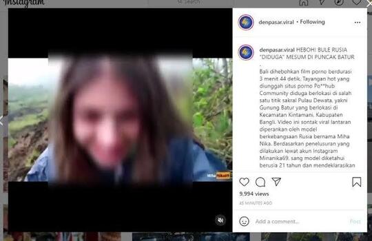 Aneh, Bule Mesum Di Gunung Batur Bali, Tidak Mati Seperti Kisah KKN Di Desa Penari.
