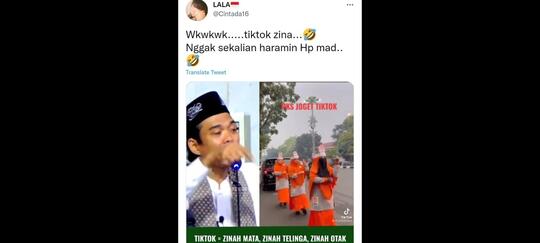 Ustadz Abdul Somad: Nonton Tiktok Perbuatan Zina Mata, Zina Otak