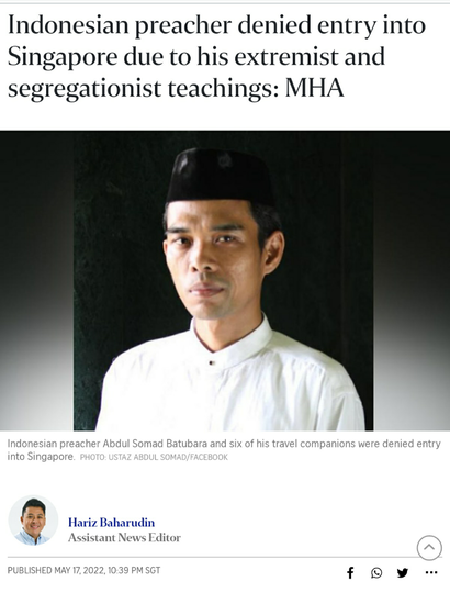 Ustaz Abdul Somad Disebut Media Asing Penceramah Ekstrem Indonesia