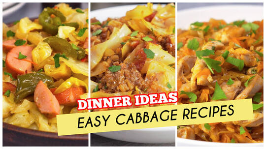 3 Super Delicious Cabbage Recipes | 3 Quick & Easy FRIED CABBAGE Dinner Recipes