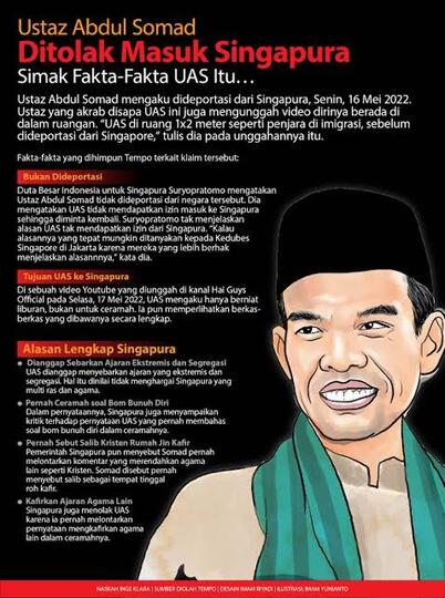 Singapura, Tak Akan Biarkan UAS Mencari Pengikut Di Negaranya!