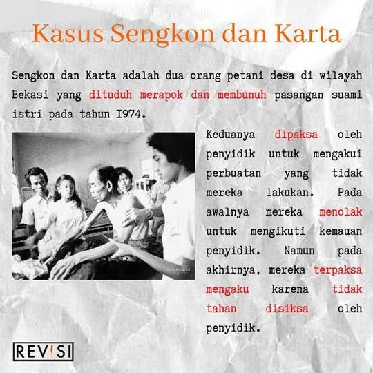 Melihat Hukum Di Indonesia Yang Sakit, Sejak Kasus Sengkon dan Karta!